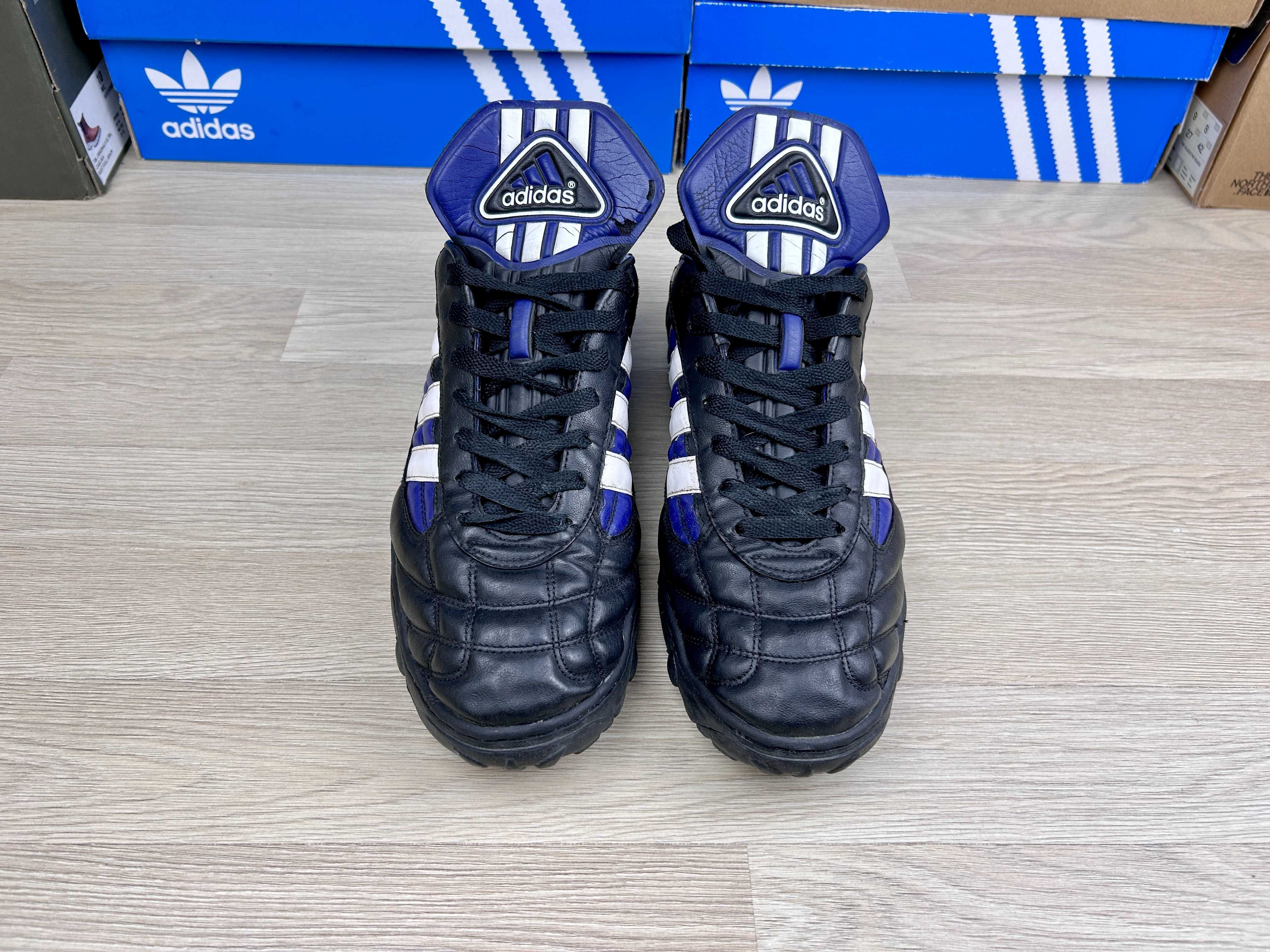 Сороконожки футзалки Adidas Mundial Team Vintage кожаные черные 44