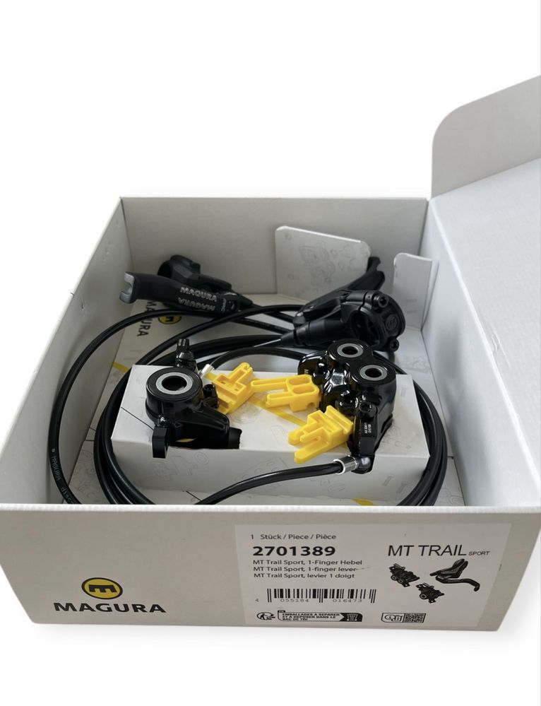 Hamulce tarczowe MAGURA MT Trail Sport przód+tył na 1 palec FV/004-020