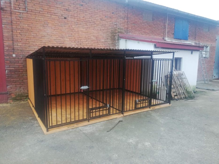 Kojec podwójny,klatka 4x3 dla psów,boks śląskie,małopolskie kojce