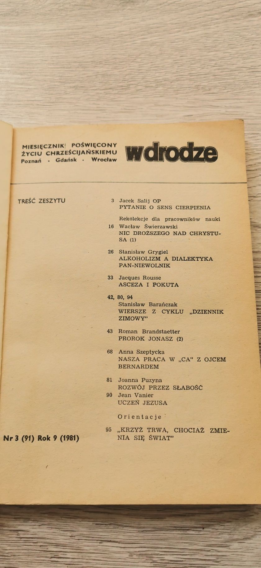 Miesięcznik W drodze 9/1981