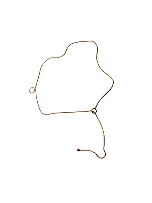 Wisiorek w kolorze złota regulowany