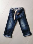 Spodnie jeans i 2 koszulki rozm 92