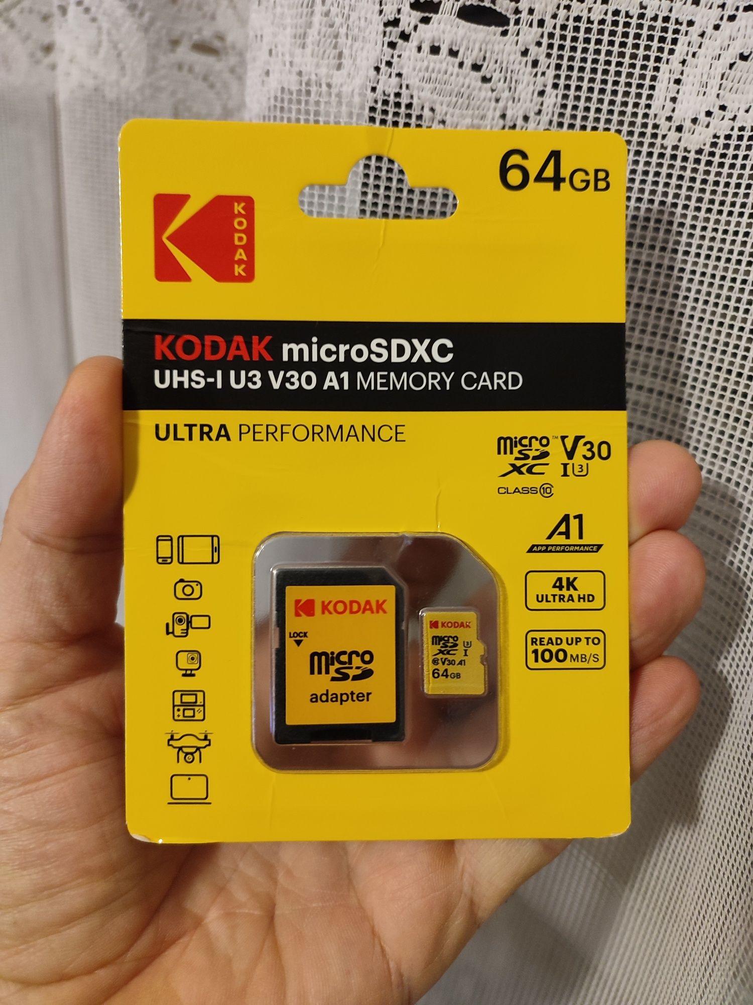 KODAK Portable SSD X200 1TB + szybka karta pamięci microSD 64GB. Nowe
