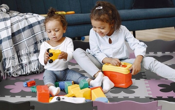 Mata Puzzle Piankowe Edukacyjna Duża Gruba 36szt