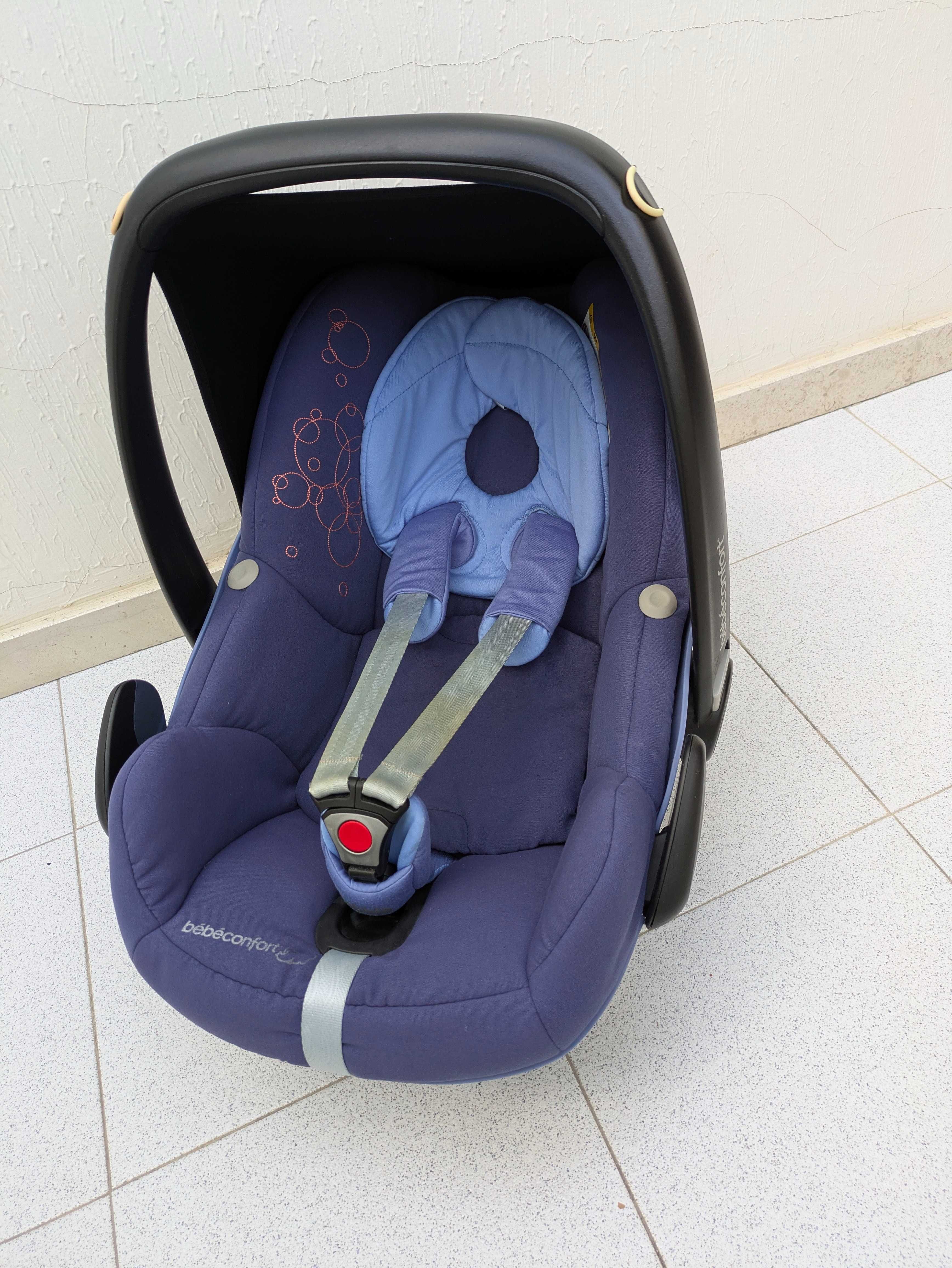 Quinny Zapp Xtra c/ adaptadores + Ovo Bebeconfort Peeble + Capas Chuva