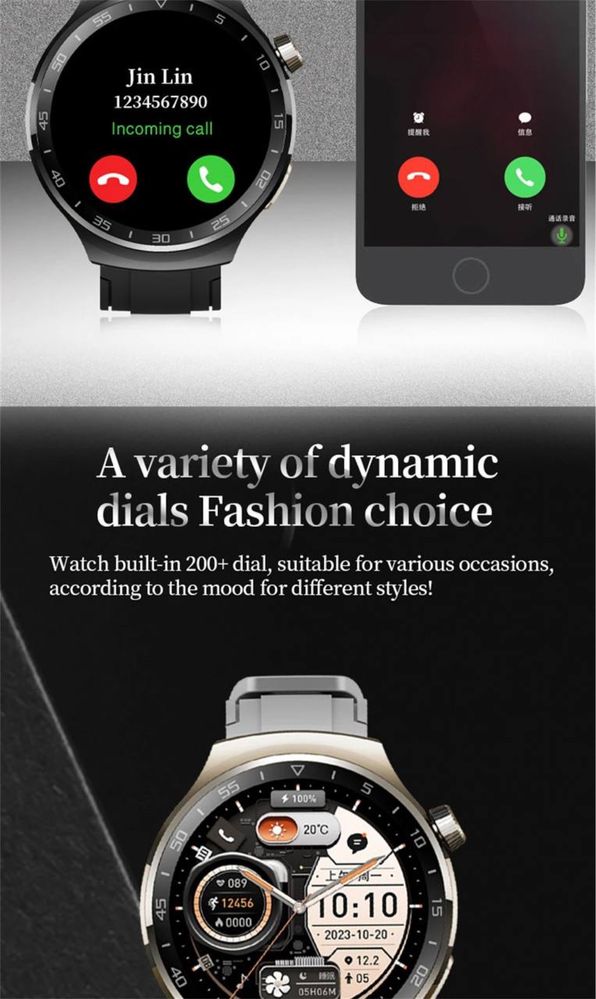 Smart Watch / Smart Zegarek / IP67/ Siver ( Gen1 )