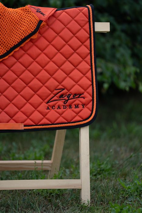 Czaprak i nauszniki Zagor Academy pomarańczowy