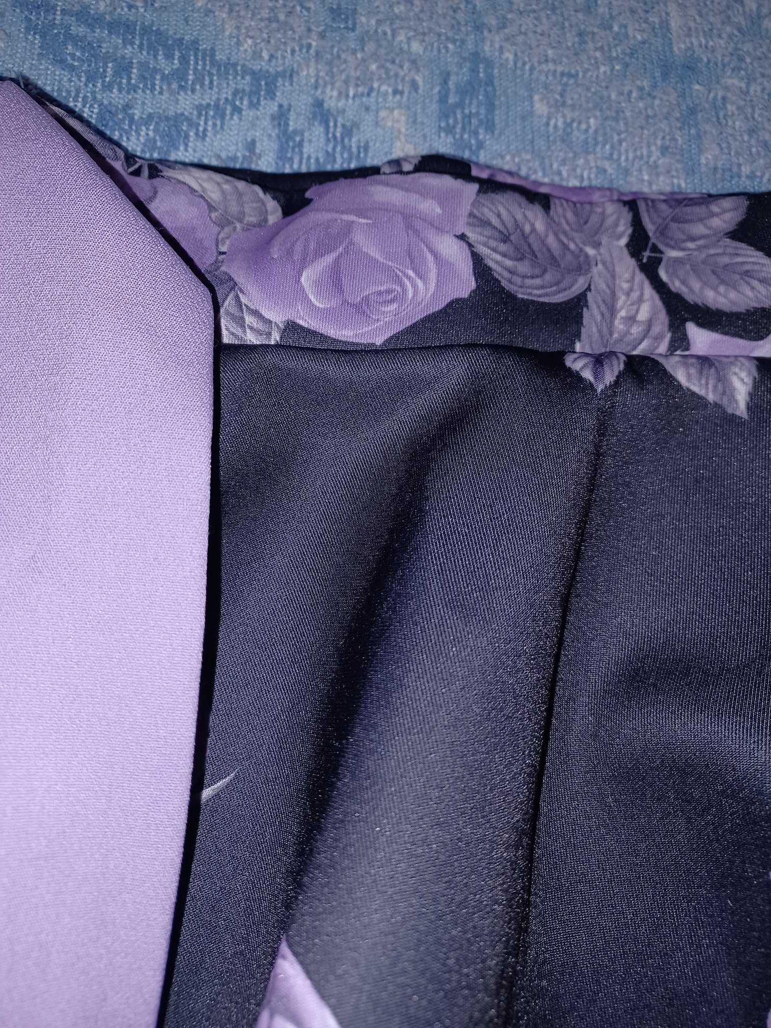 Spódnica fioletowo- czarna dla dziewczynki