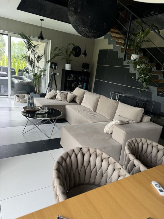 Narożnik w kształcie U xxl ikea agata meble selsey