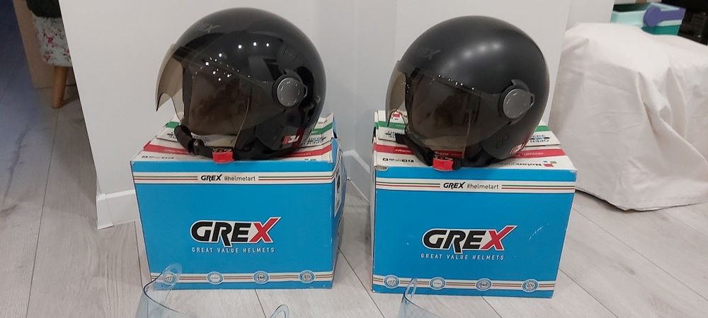 Kask na motor GREX G3.1 Kinetic rozmiar M, i L Flat Black, Metal Blac