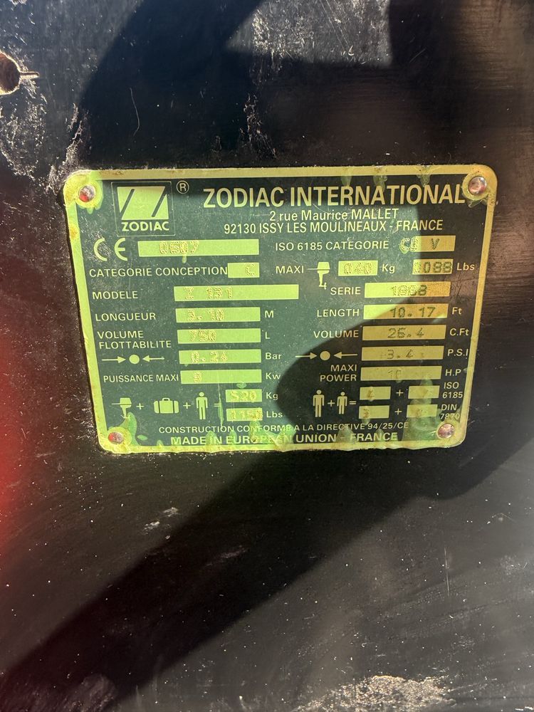 Лодка надувна ПВХ Zodiac