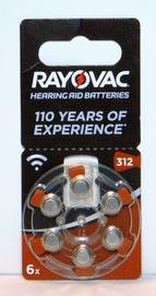 Baterie Rayowac 312 PR41 6 szt.