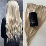 Włosy bardzo jasny blond gęste Clip In spinki 60 - 62 cm
