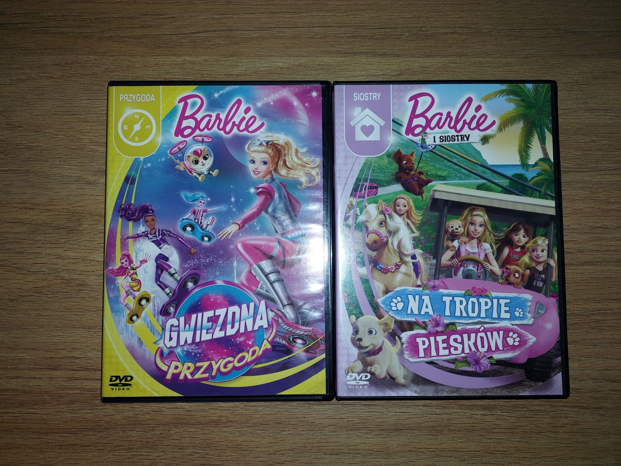 Barbie Gwiezdna przygoda i Na tropie piesków dwie bajki filmy na DVD