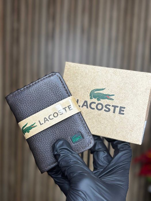 Carteira da Lacoste couro sintético de alta qualidade