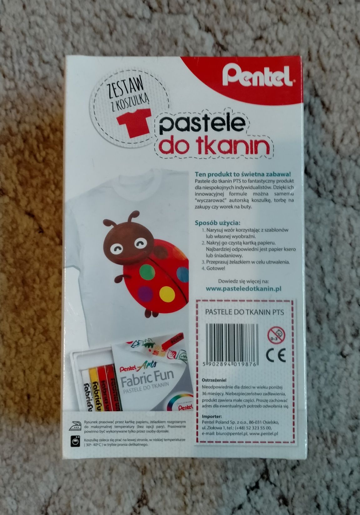 Pastele do tkanin Pentel