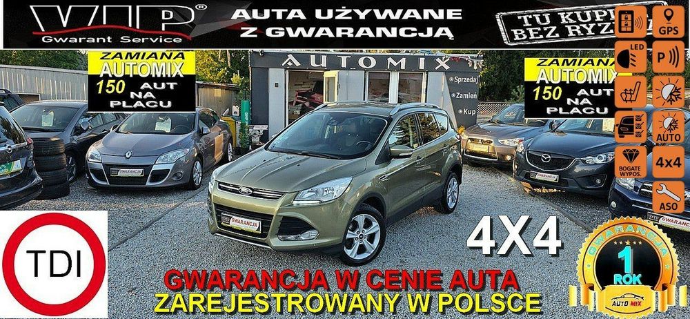 Ford Kuga 2,0 TDCI 140KM Sama parkuje * 4x4 * Manual *GWARANCJA AUTOMI-X.pl