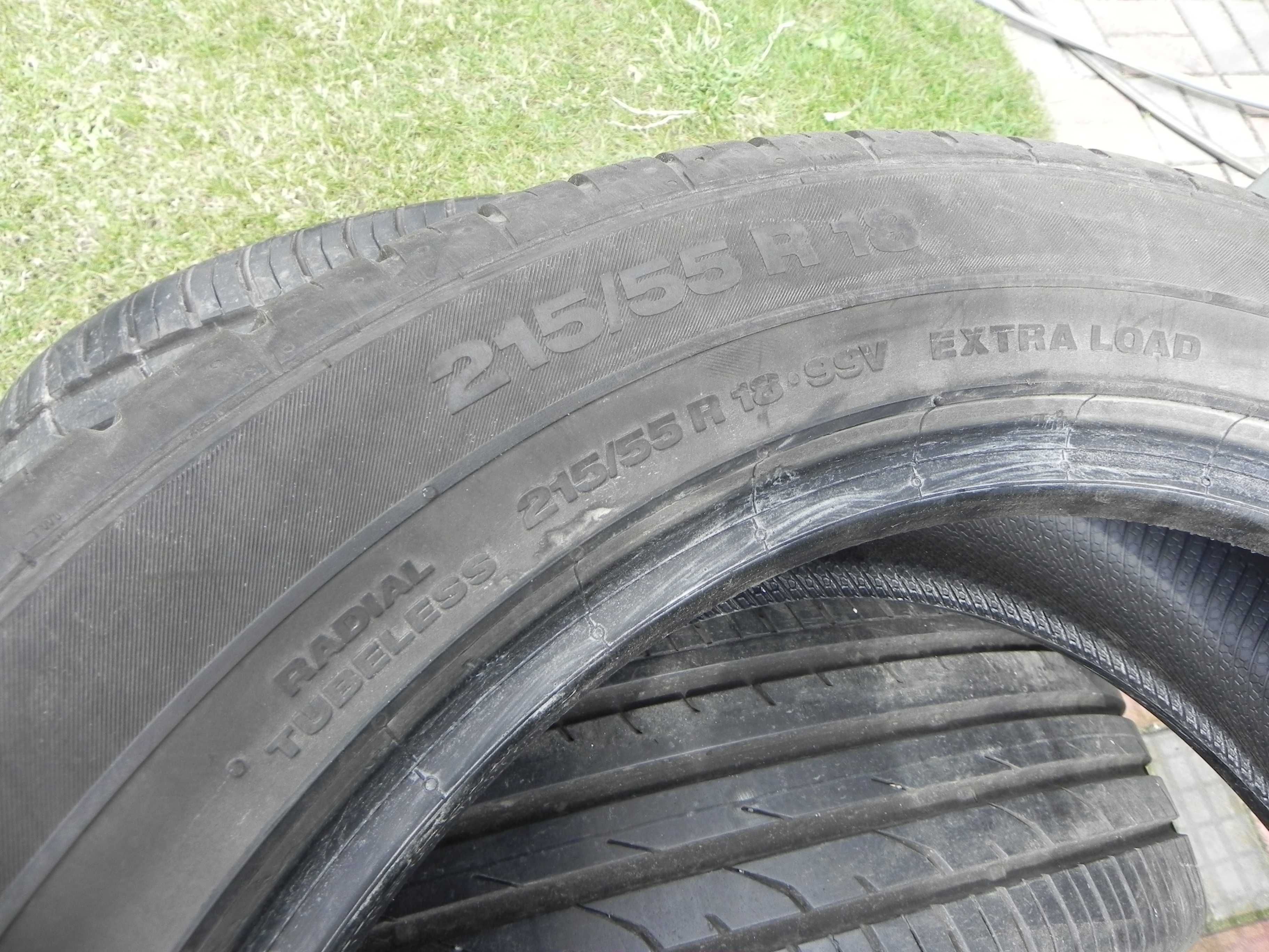 Opony Continental  215/55R18 Bieżnik 8mm.