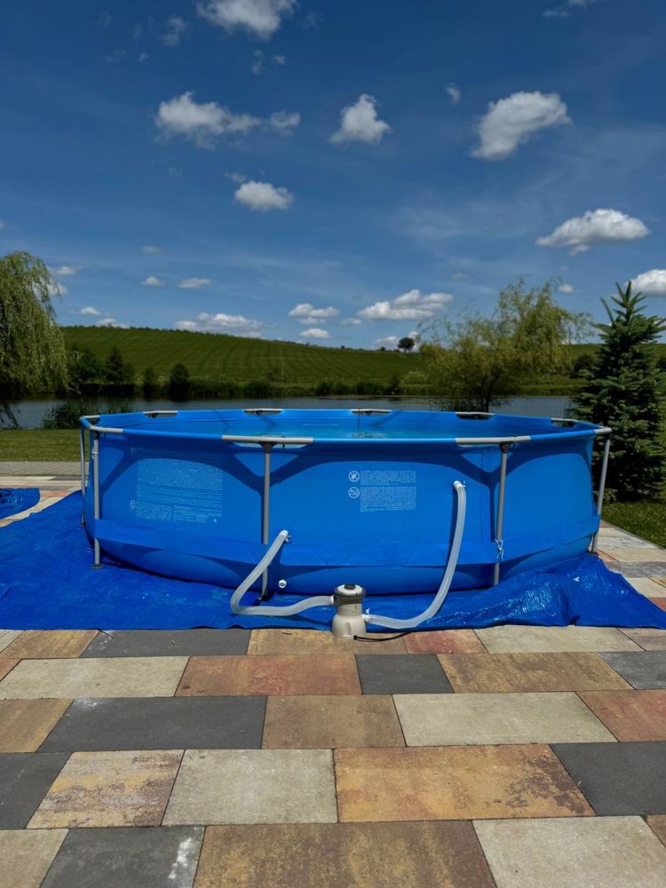 Каркасний круглий басейн Avenli 305×76 см для дітей та дорослих