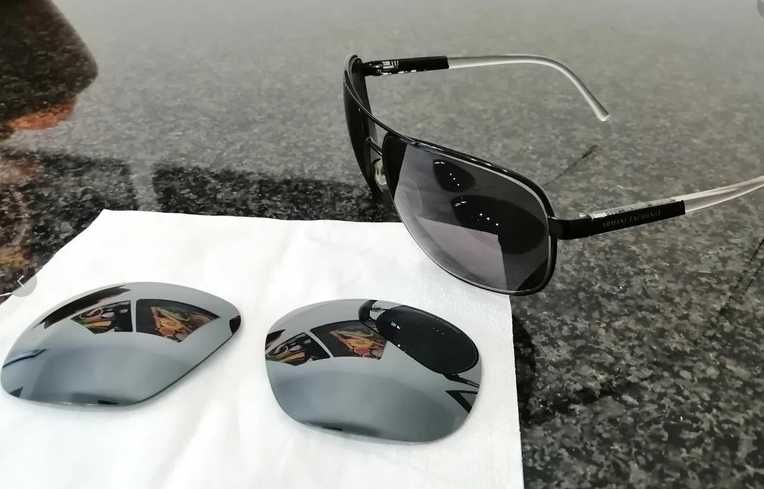 2 lentes de sol originais e novas para óculos da Armani Exchange -NOVO