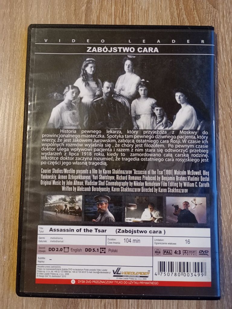 Płyta DVD Film Zabójstwo cara