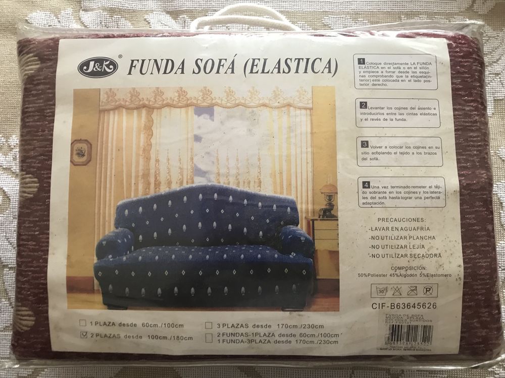 Capa elastica para sofá 2 lugares