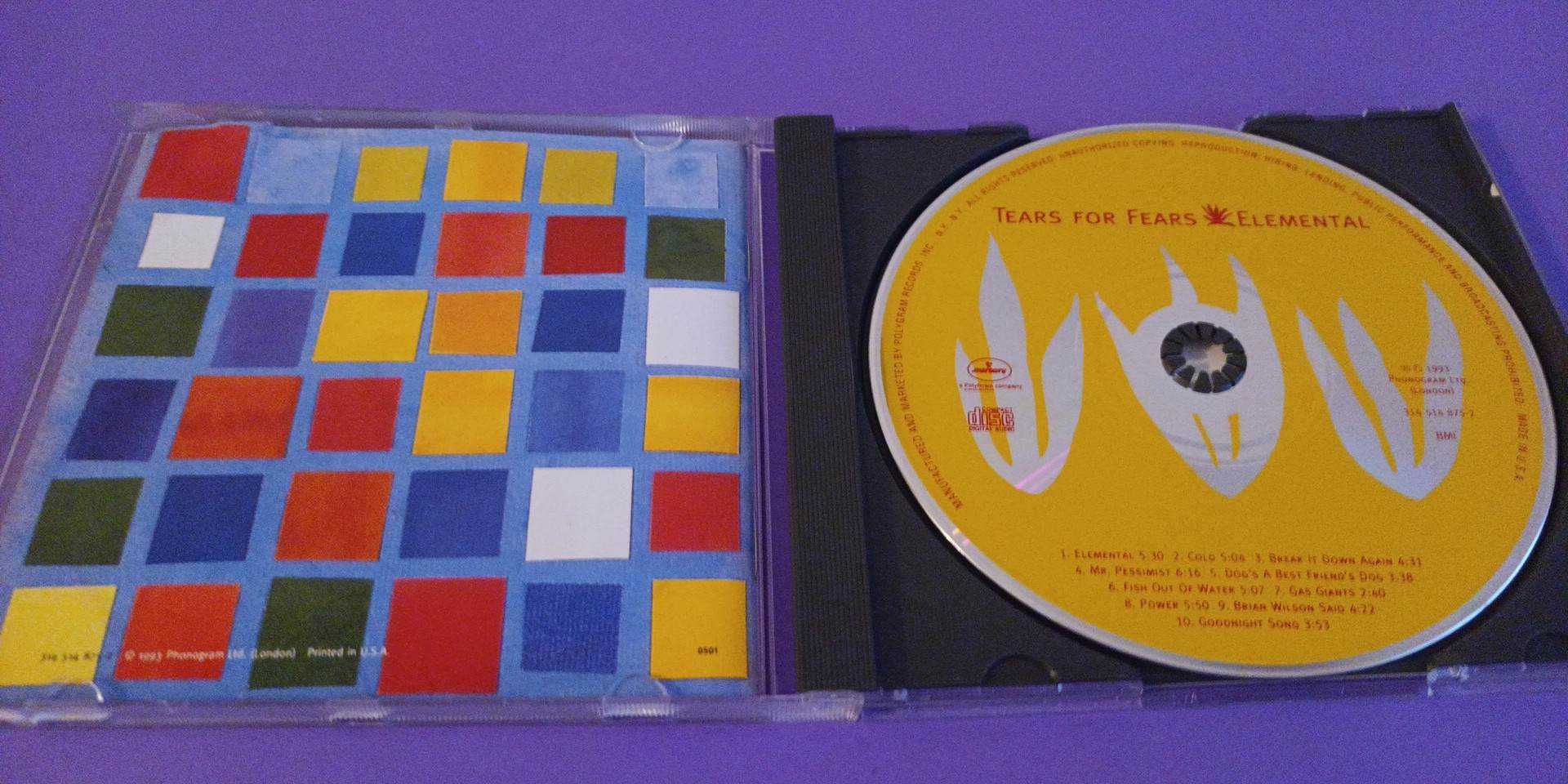 Tears For Fears – Elemental , CD USA 1993