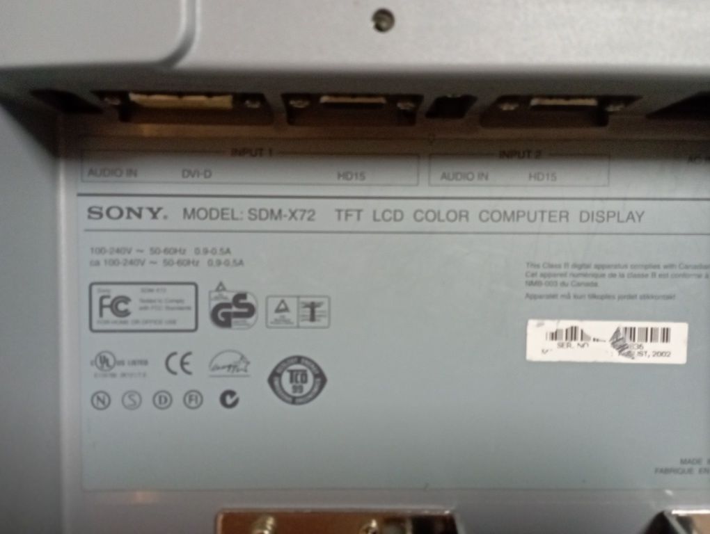 Монітор Sony SDM X-72