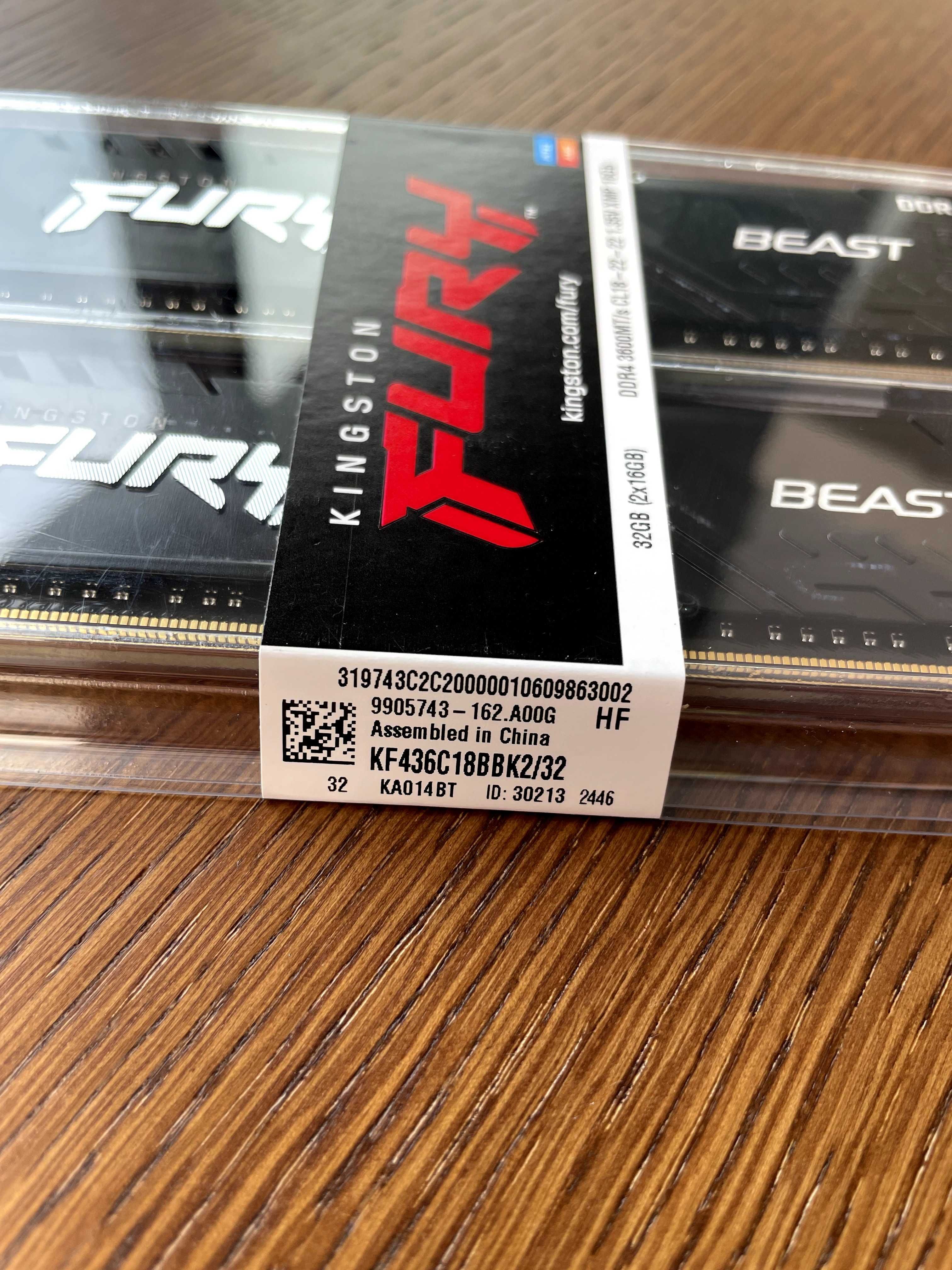 Pamięć RAM Kingston 32GB 2X16 DDR4 3600/CL18