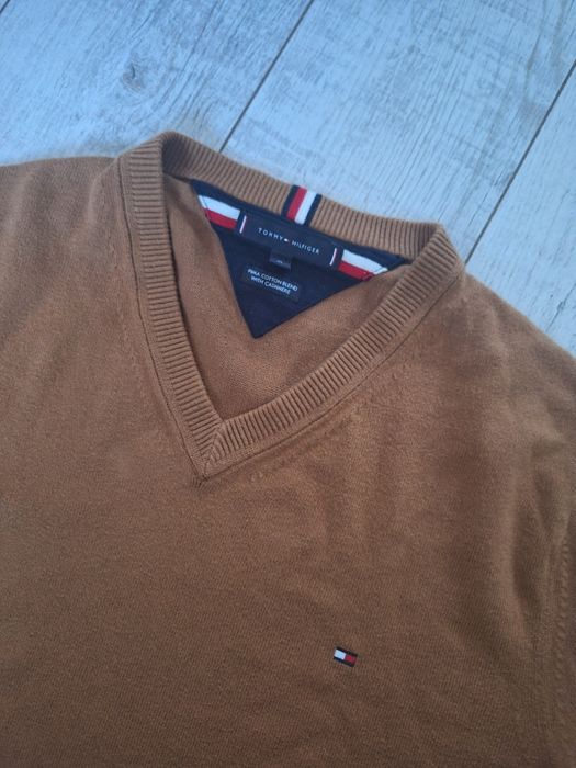 Sweter Tommy Hilfiger karmel roz xl