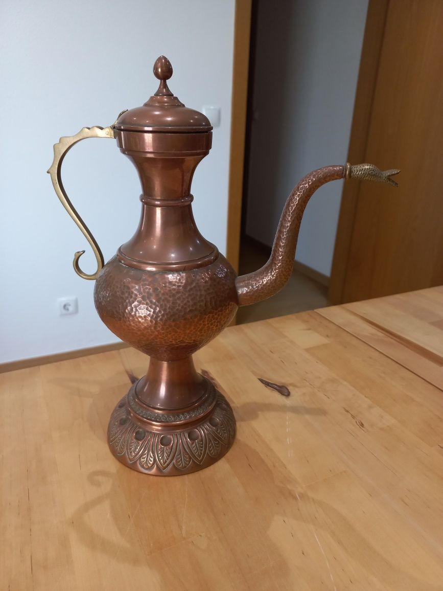 Jarra Antiga em Cobre e Latão - Estilo Oriental/Indiano 59€