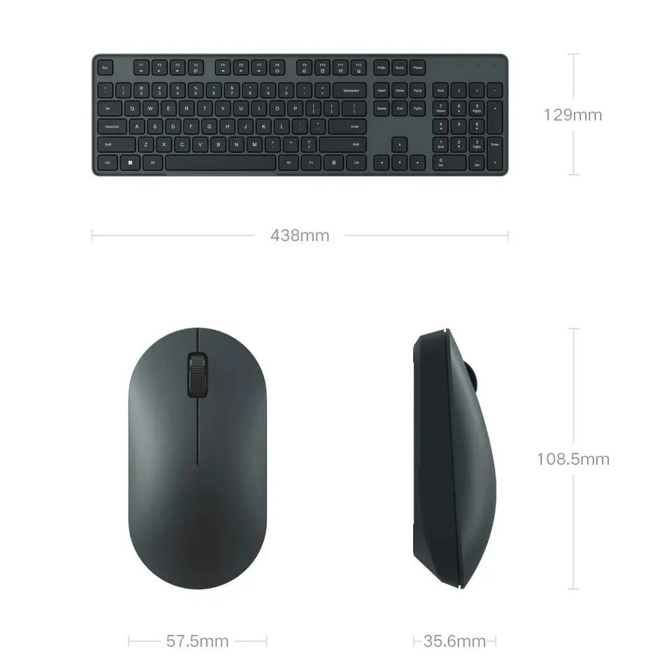 Комплект Xiaomi Wireless Keyboard and Mouse Combo BHR6100GL