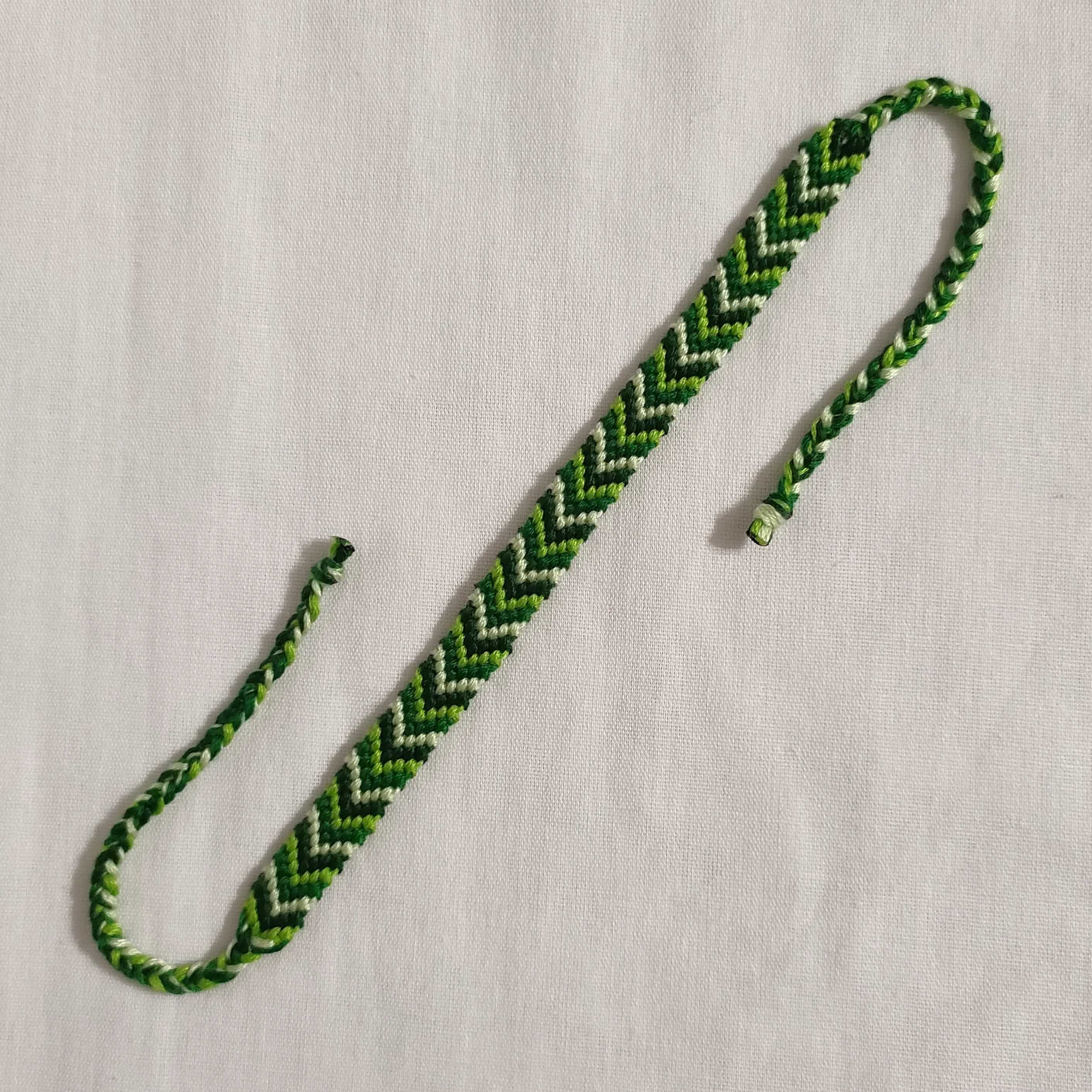 B368 Bransoletka z muliny Jodełka Handmade Rękodzieło