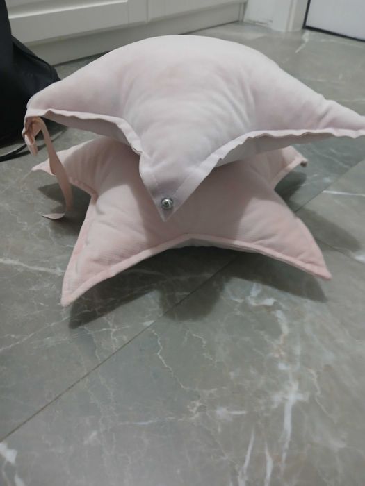 2 NOWE Zara home poduszki gwiazdki Velvet pink