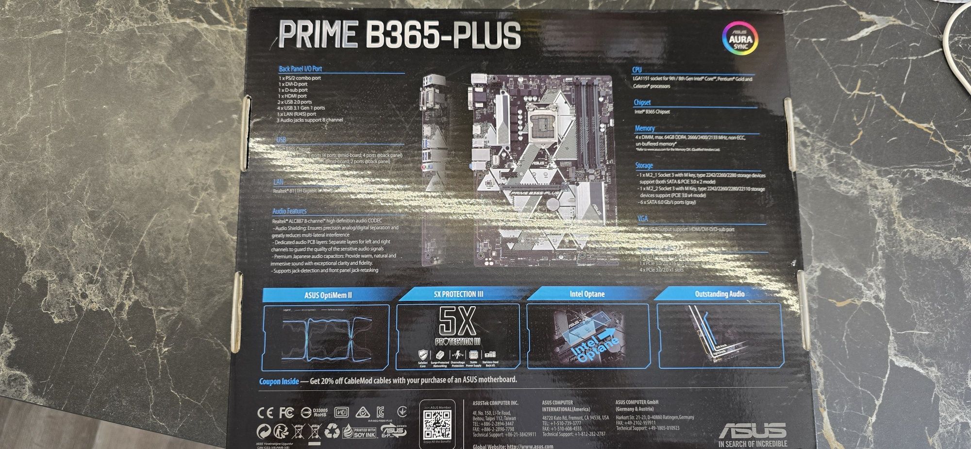 Материнская плата Asus Prime B365-Plus