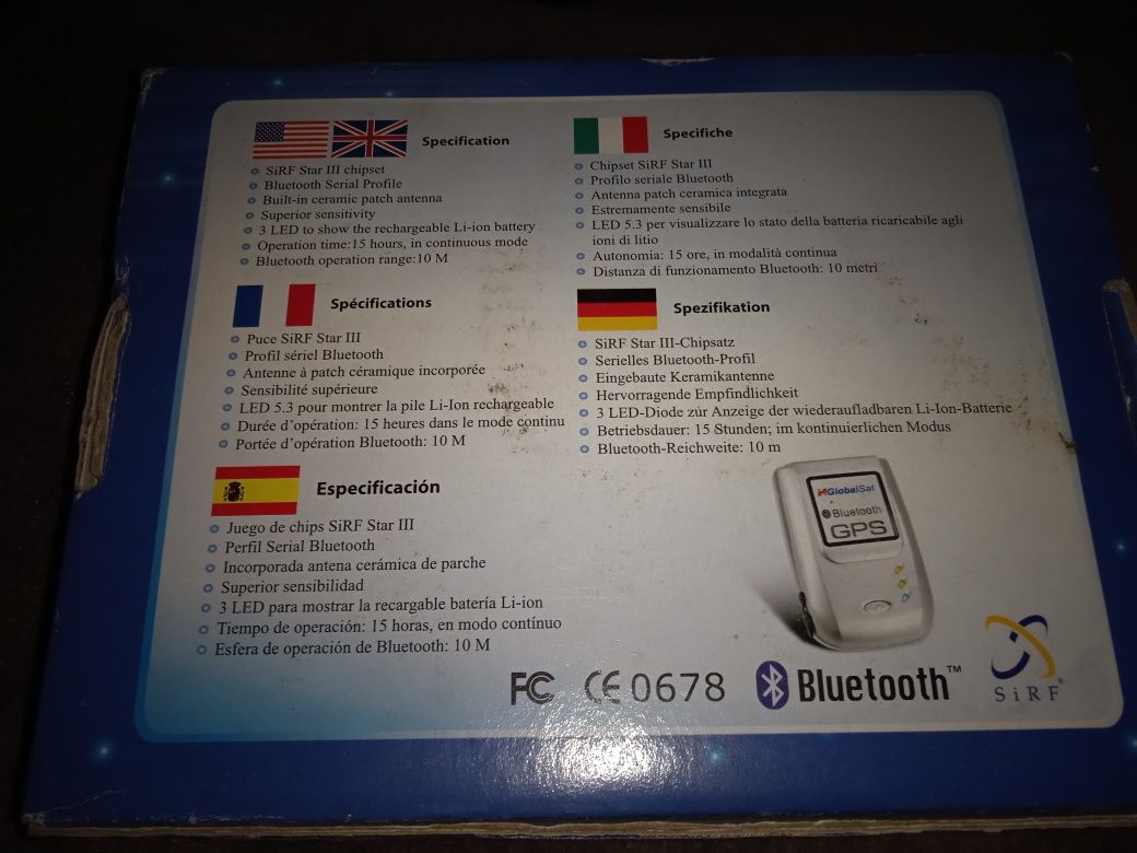GPS Bluetooth GlobalSat BT-338 Handheldi