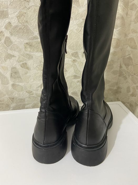 Ботфорти шкіряні