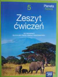 Geografia SP 5 Planeta Nowa. Zeszyt ćwiczeń Nowa Era