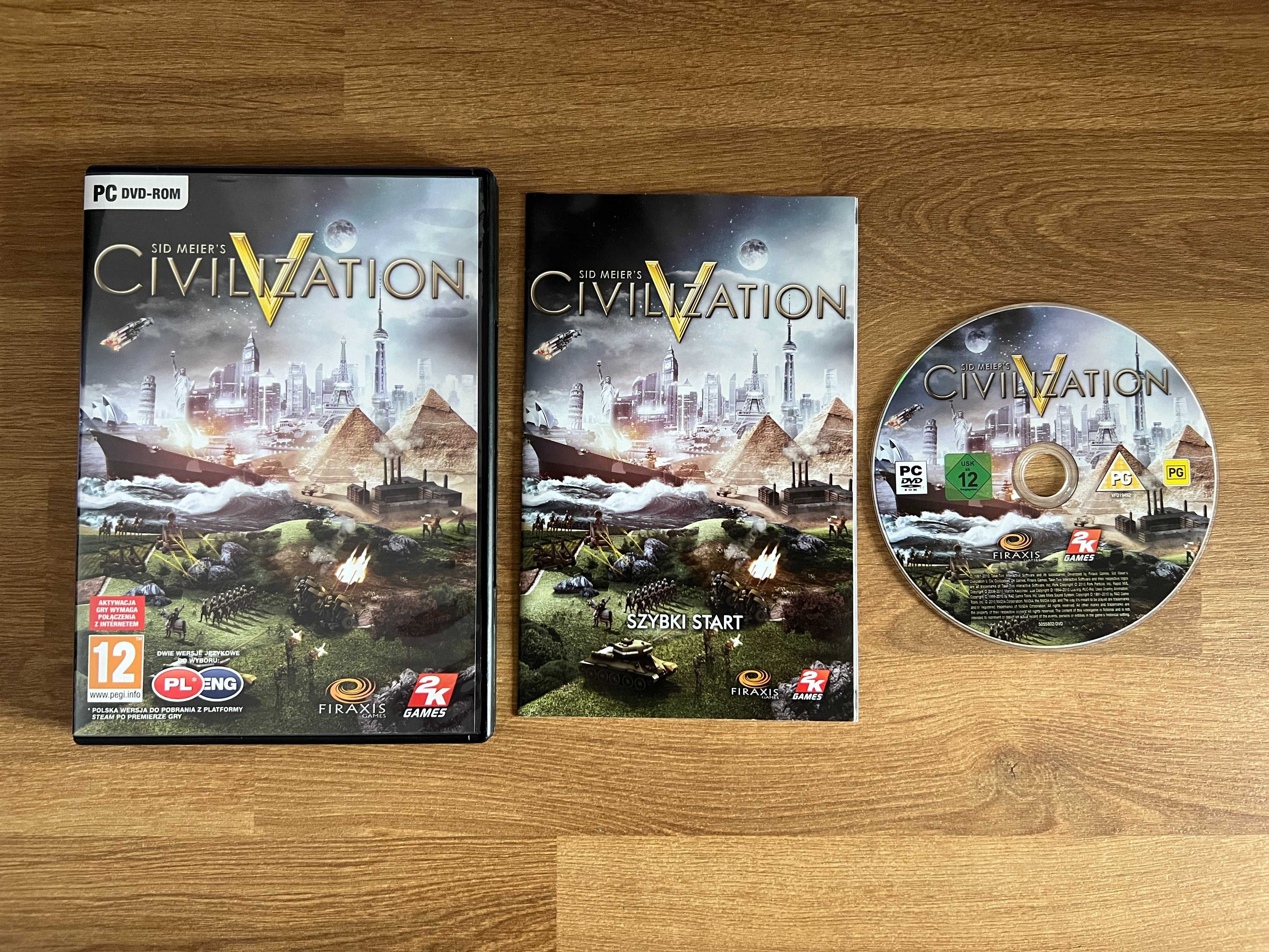 Civilization V 5 (PC PL 2010) DVD BOX polskie premierowe wydanie
