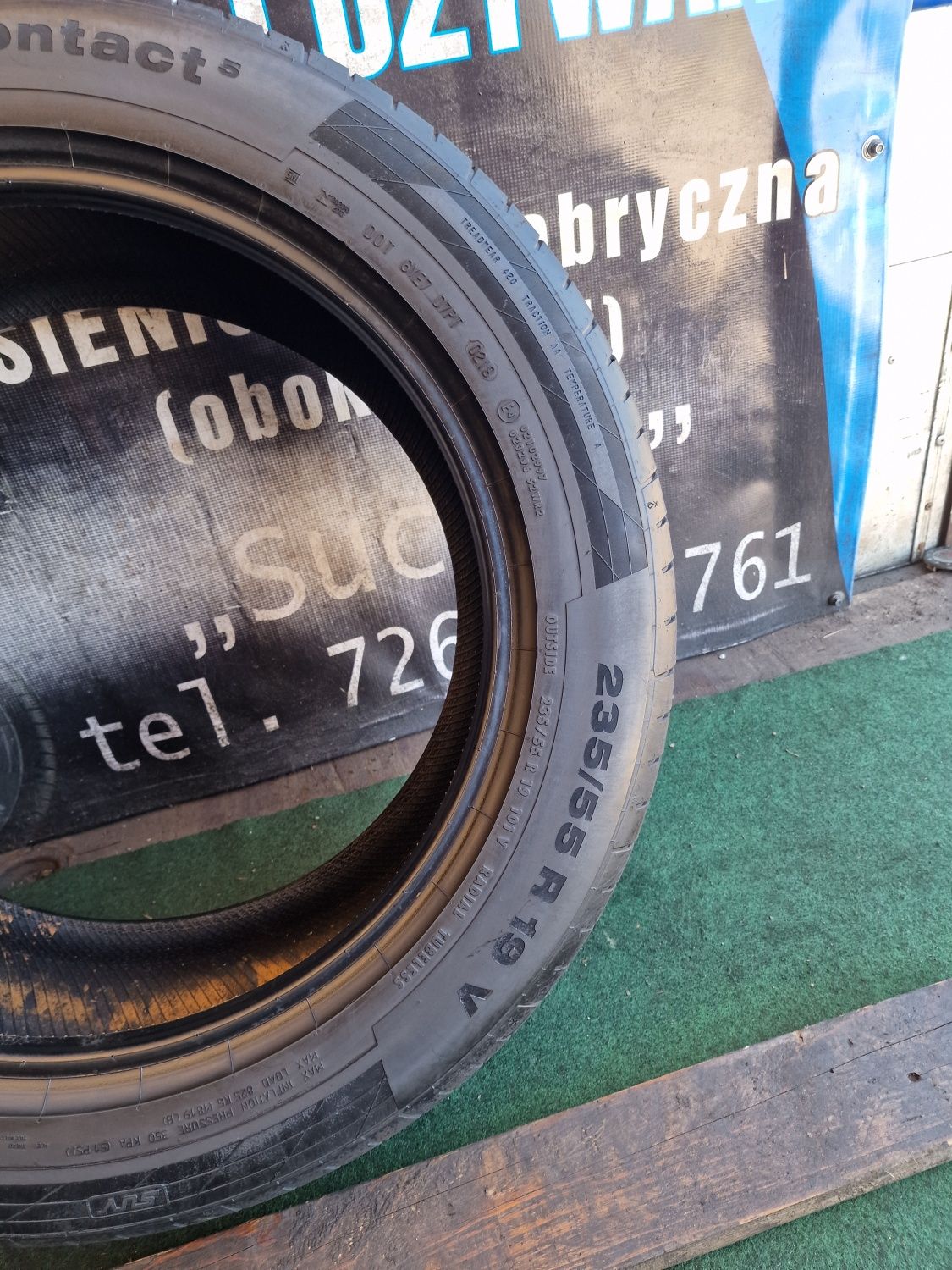 Opona letnia 235/55/19 Continental pojedyncza