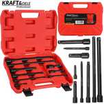 KRAFT&DELE Zestaw Przedłużek Udar 9el 1/4" 3/8" 1/2" Do Kluczy KD12532