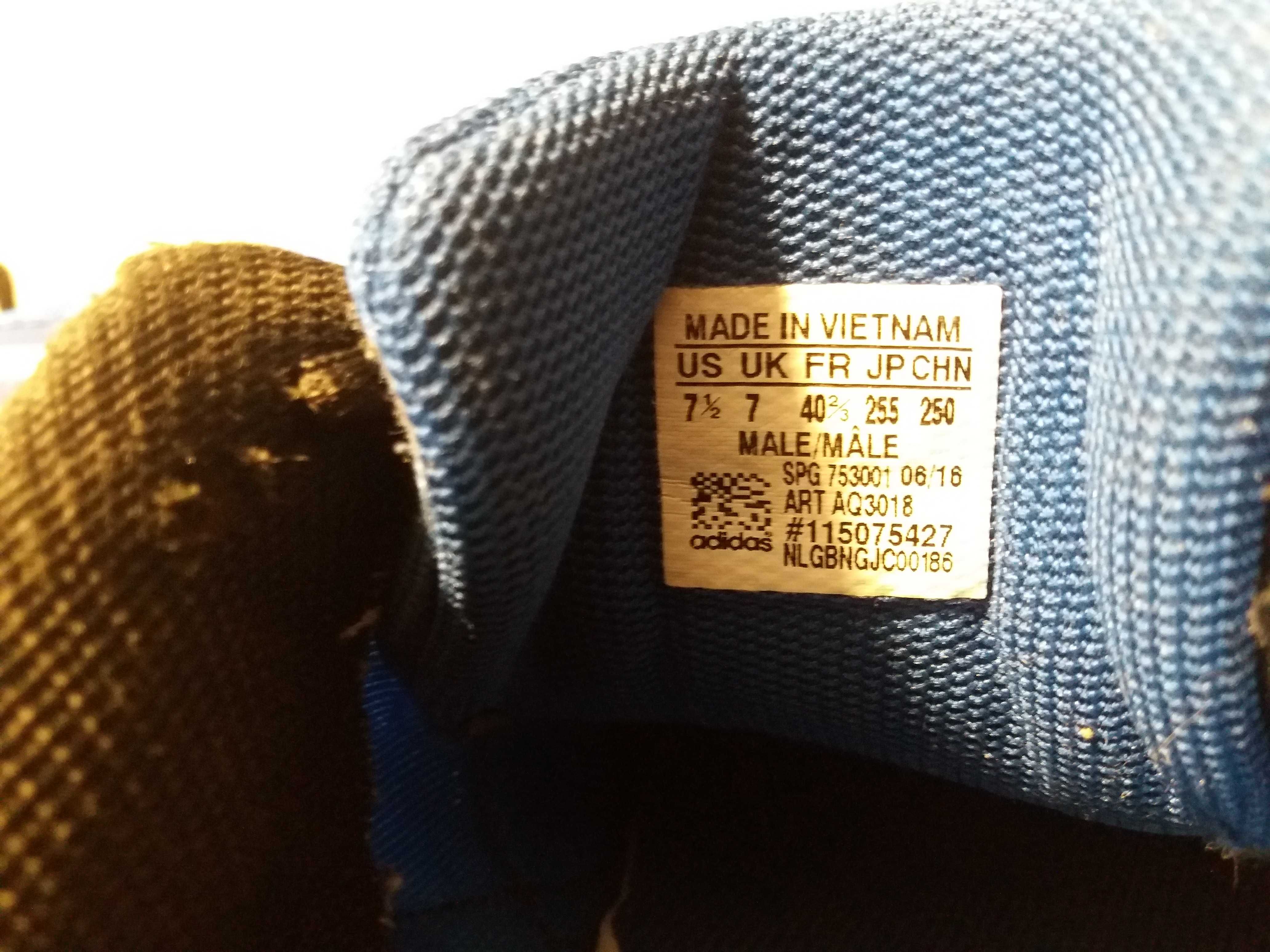 Buty halowe halówki Adidas niebieskie 40,5 UK 7
