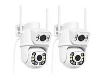 ANBIUX Kamera Zewnętrzna WiFi Dual Lens 2.5K PTZ Auto Tracking 6MP