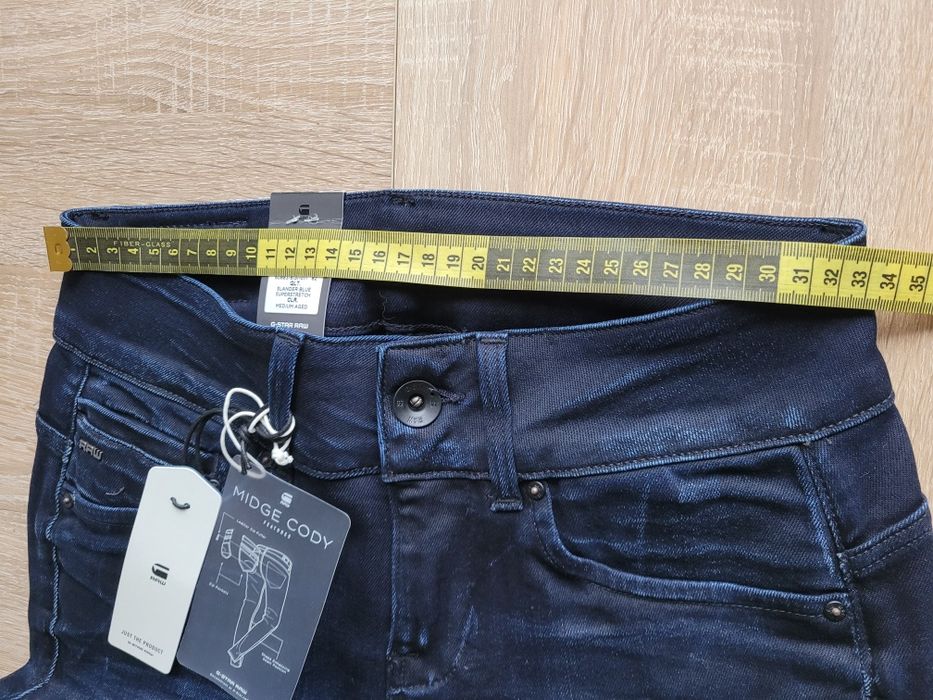 W27 L28 XS S G-Star Raw midge cody mid skinny spodnie damskie jeansy