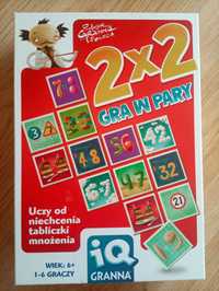 2 x 2 Gra w pary-uczy od niechcenia tabliczki mnożenia GRANNA, wiek 6+