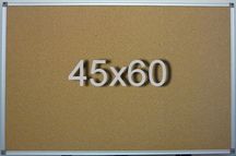 Дошка пробкова 45х60 см в алюмінієвій рамі UkrBoards