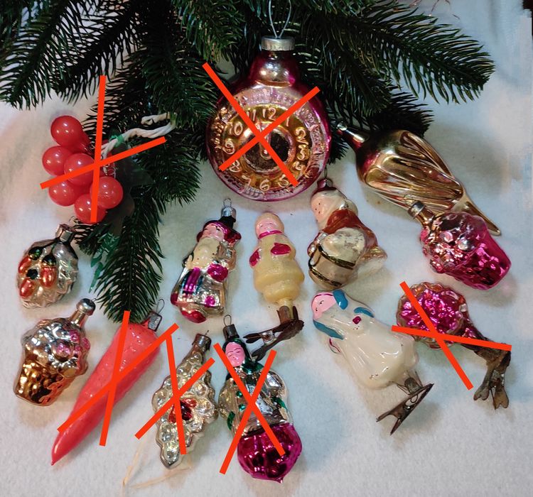 Ёлочные игрушки ссср Ялинкові іграшки радянські