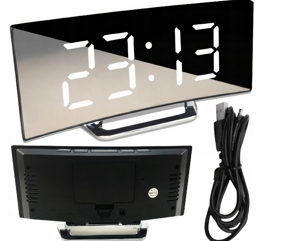 Zegar cyfrowy zegarek elektroniczny cyfrowy godzina budzik lcd