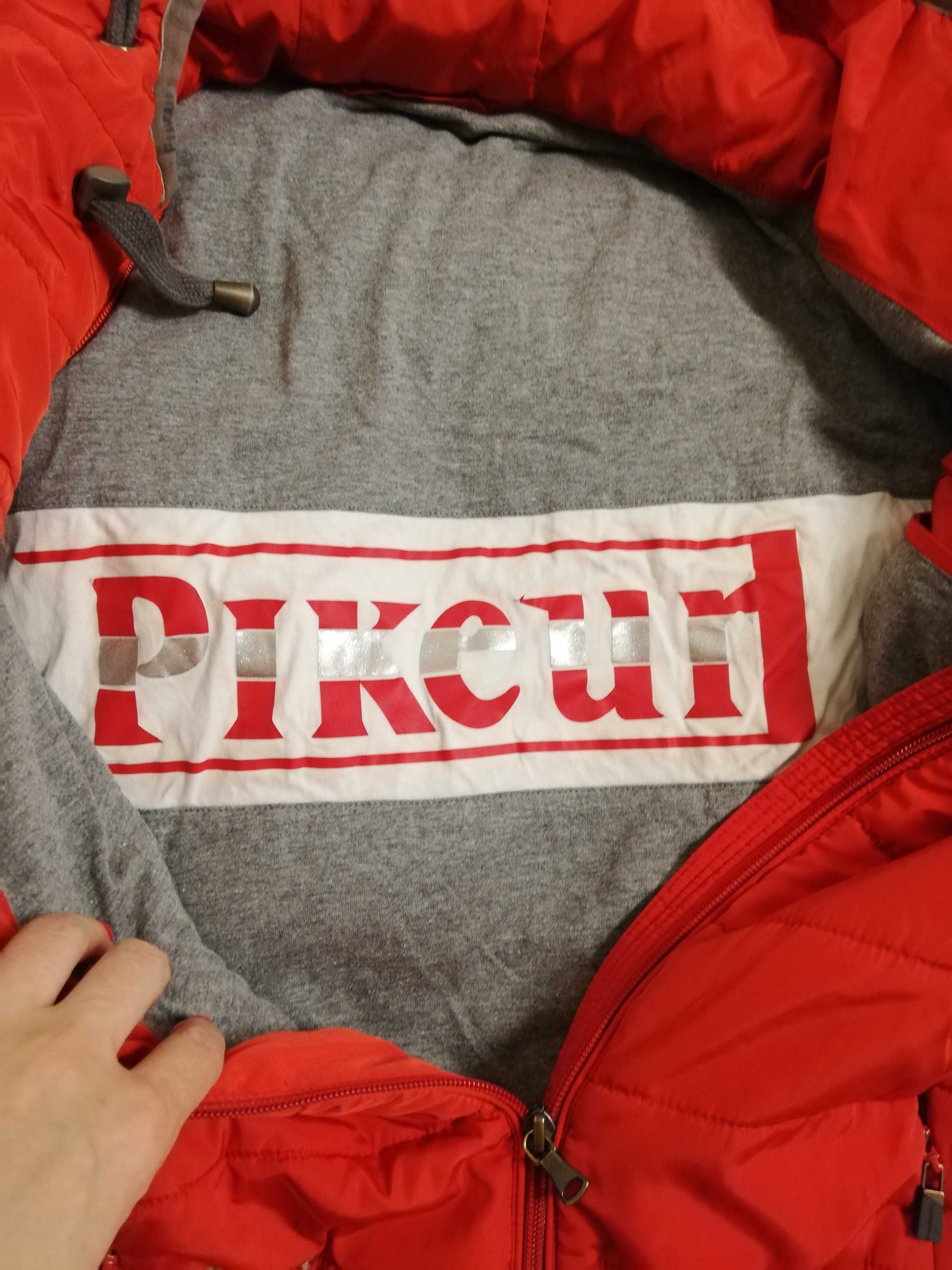kurtka jeździecka PIKEUR S 36 model SELMA pikowana czerwona