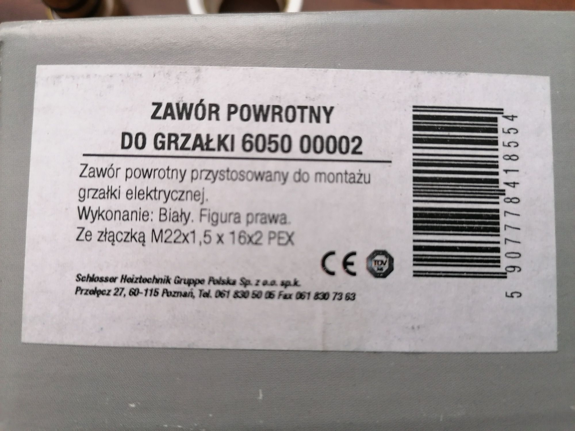 Zestaw przyłączeniowy do grzejnika biały  nowy schlosser